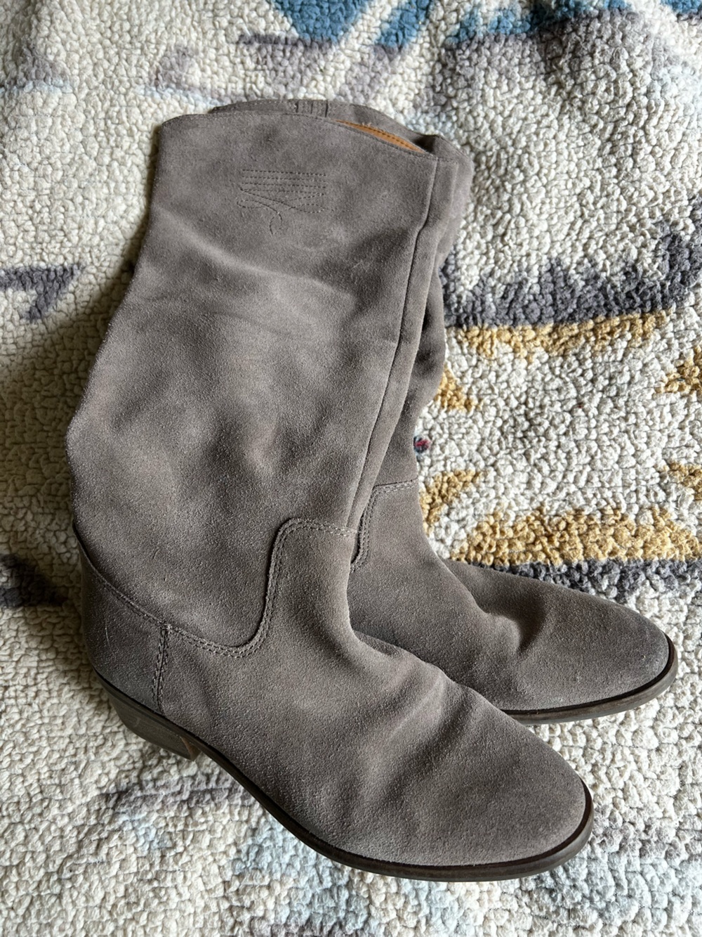 Frye and Co Women's Taupe Suede Knee-High Boots